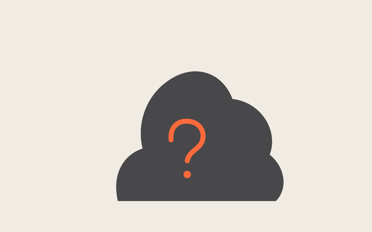 a dark silhouette of an unannounced product with a question mark